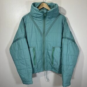 POL Women's L Quilted  Crewneck Jacket Boho Y2K